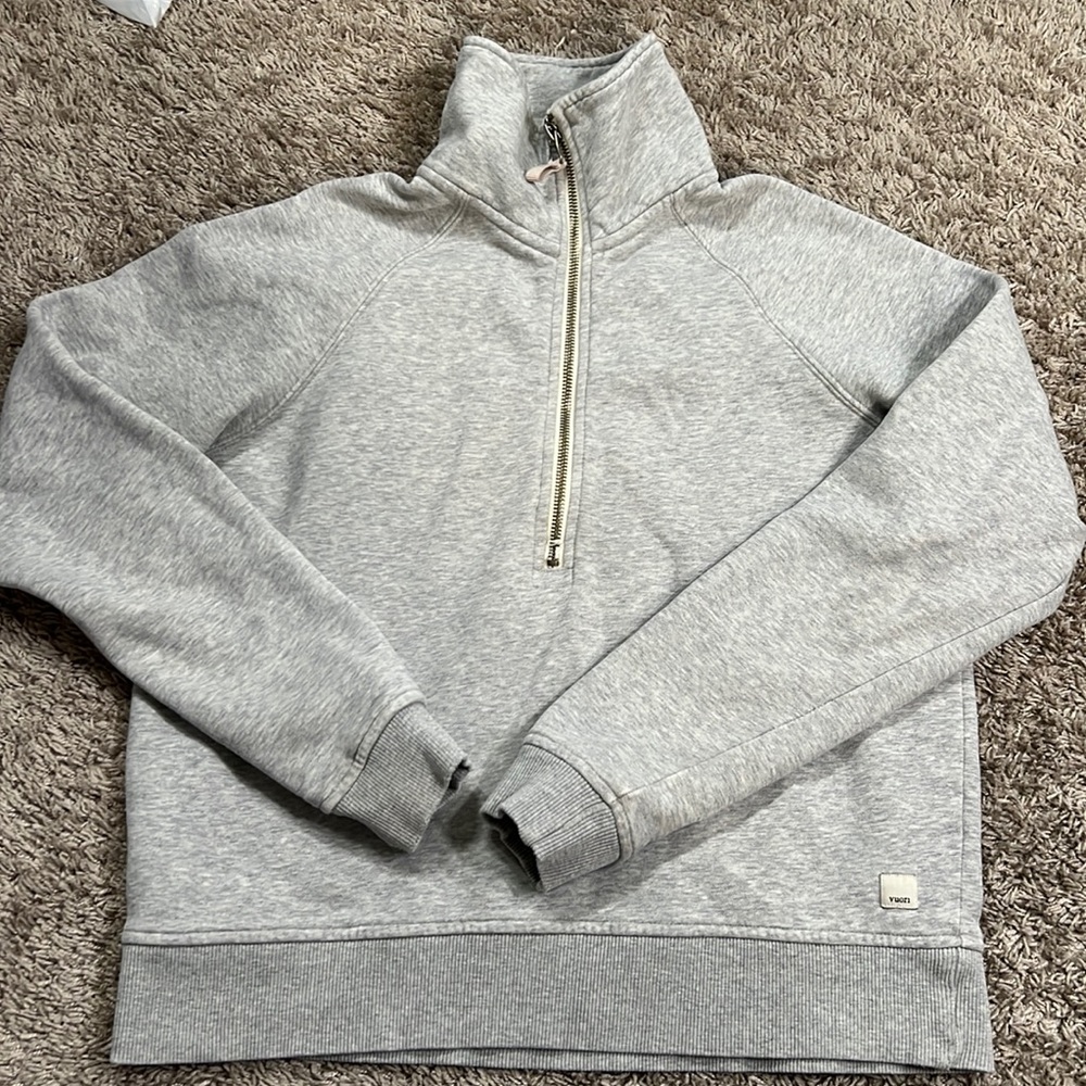 Vuori Restore Half Zip heather grey size XS